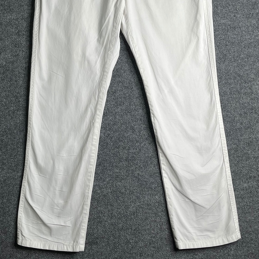 Paperbacks Mens PT 205 White Cotton Chino Pants Straight Leg Size 34 Made in USA - Picture 3 of 13